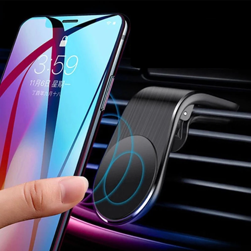 Магнитный автомобильный держатель для телефона L-образной формы подставка