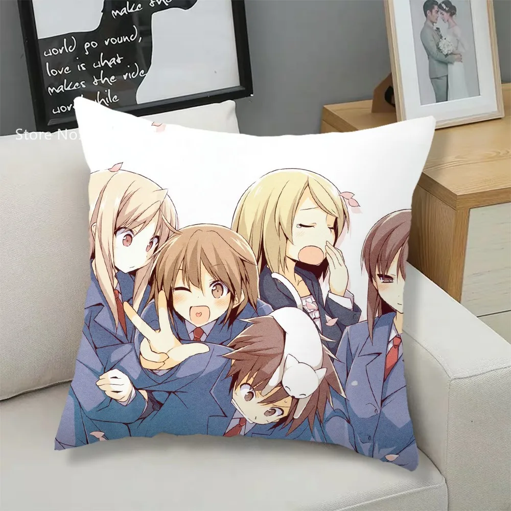 

Sakurasou No Pet Na Kanojo Cushion Covers Sakura Village's Pet Girl Pillowcase Decorative Cushions For Sofa Anime Pillow Cover