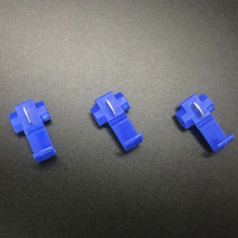 500pcs Fast connector joint flame retardant terminal clamp free stripping blue wire splitter | Обустройство дома