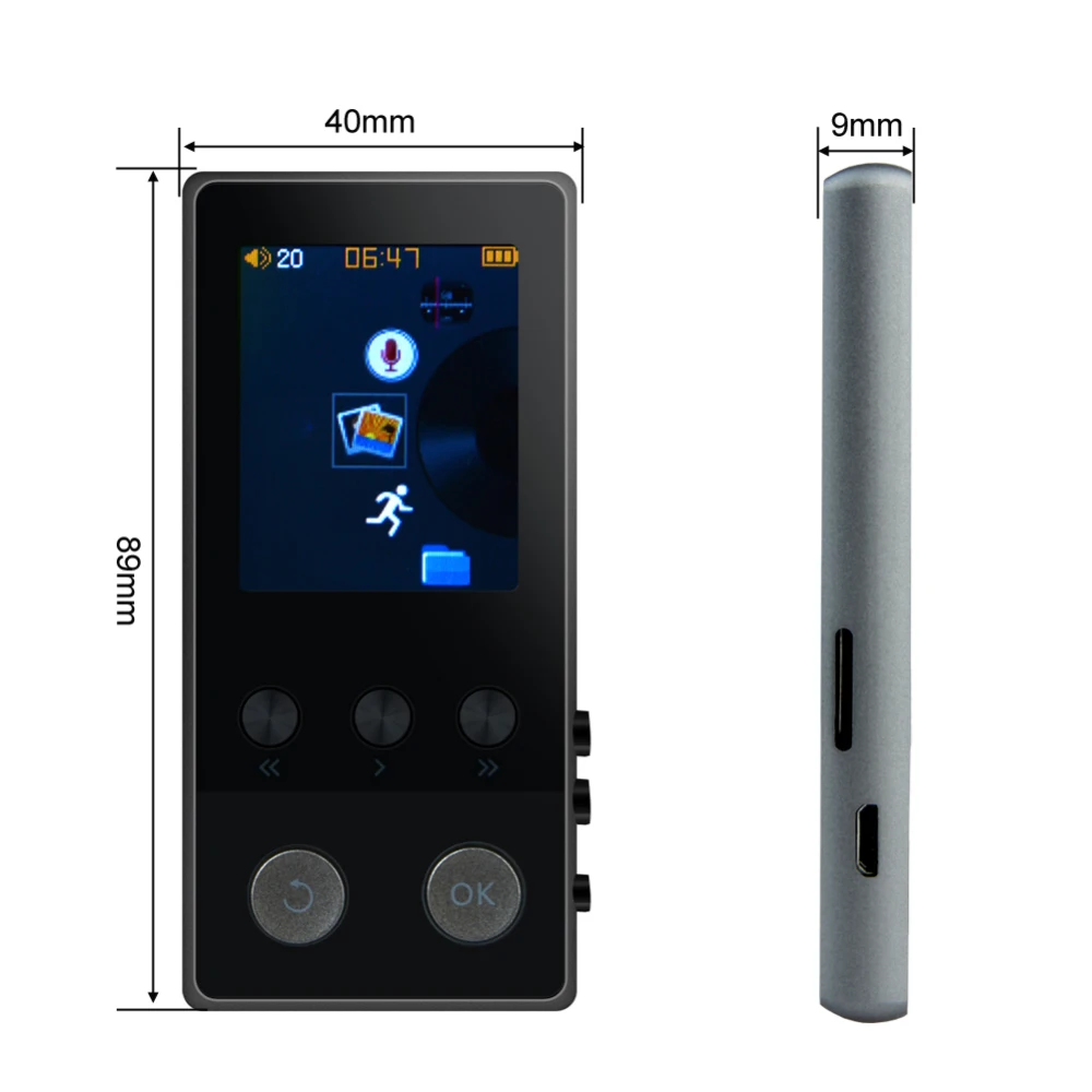 MP4 плеер с bluetooth mp3 mp4 музыкальный Портативный mp 4 медиа тонкий 1 8 дюймов сенсорные