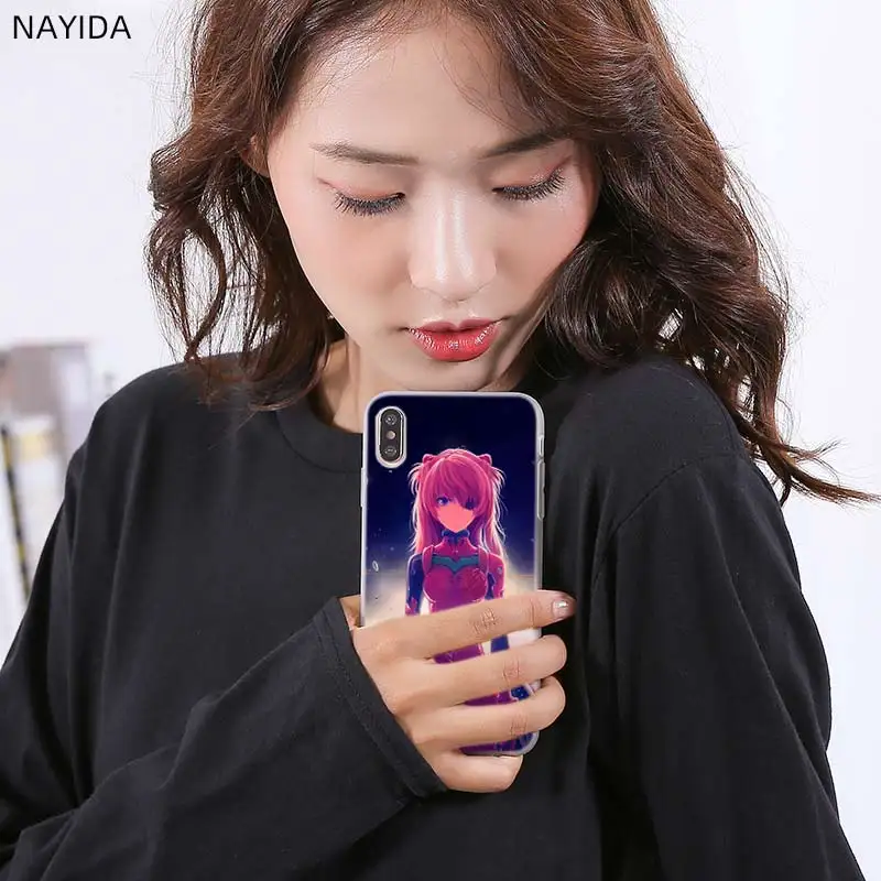 Мягкий силиконовый чехол для iPhone 13 12 11 Pro X XR XS Max Mini 8 7 6s 6 Plus милый SE 2020 с аниме