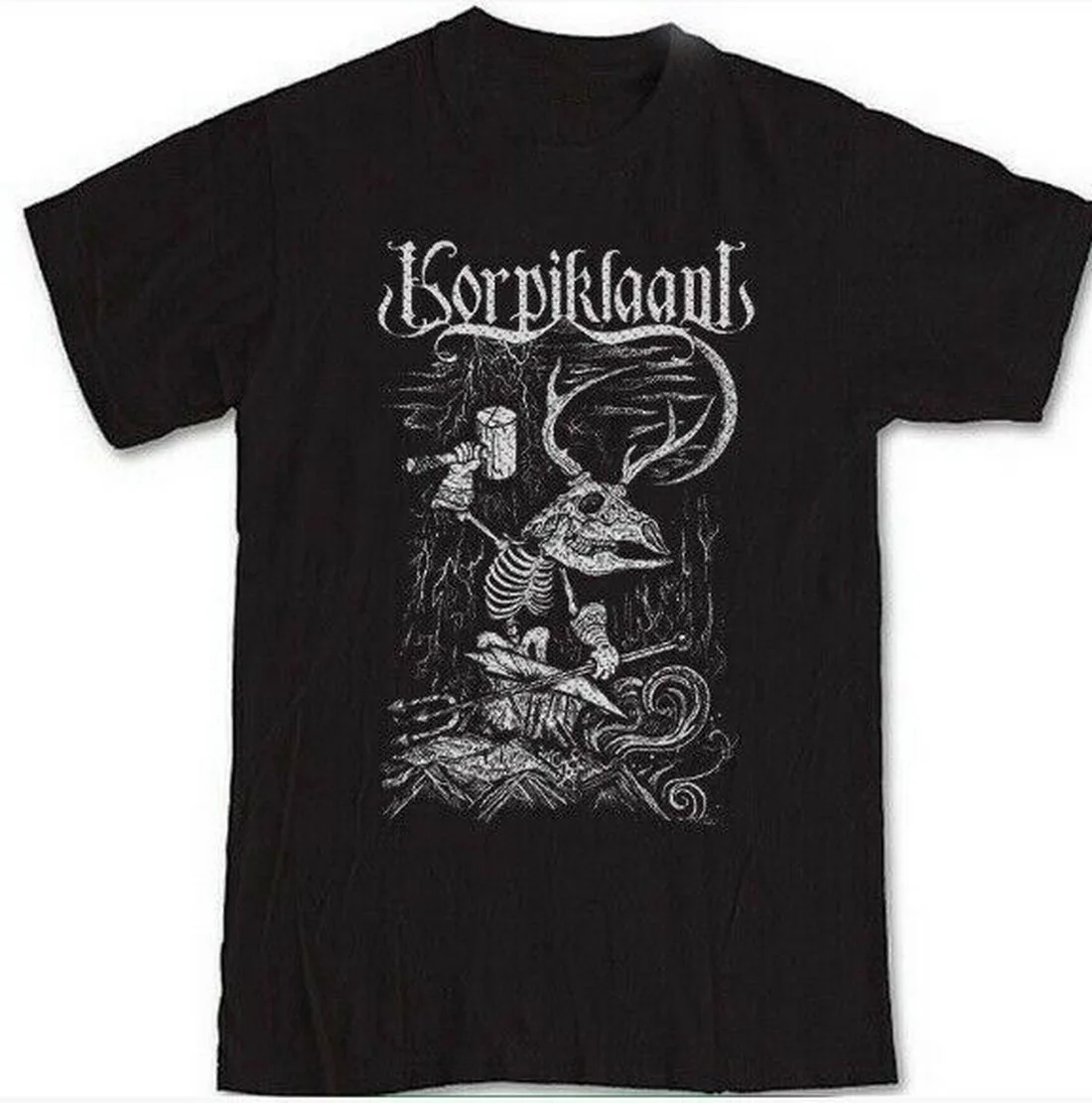 

Korpiklaani S M L XL 2XL 3XL Tops Tee T Shirt Finland Folk Metal Band 1993 Tee T-Shirt For Youth Middle-age The Elder