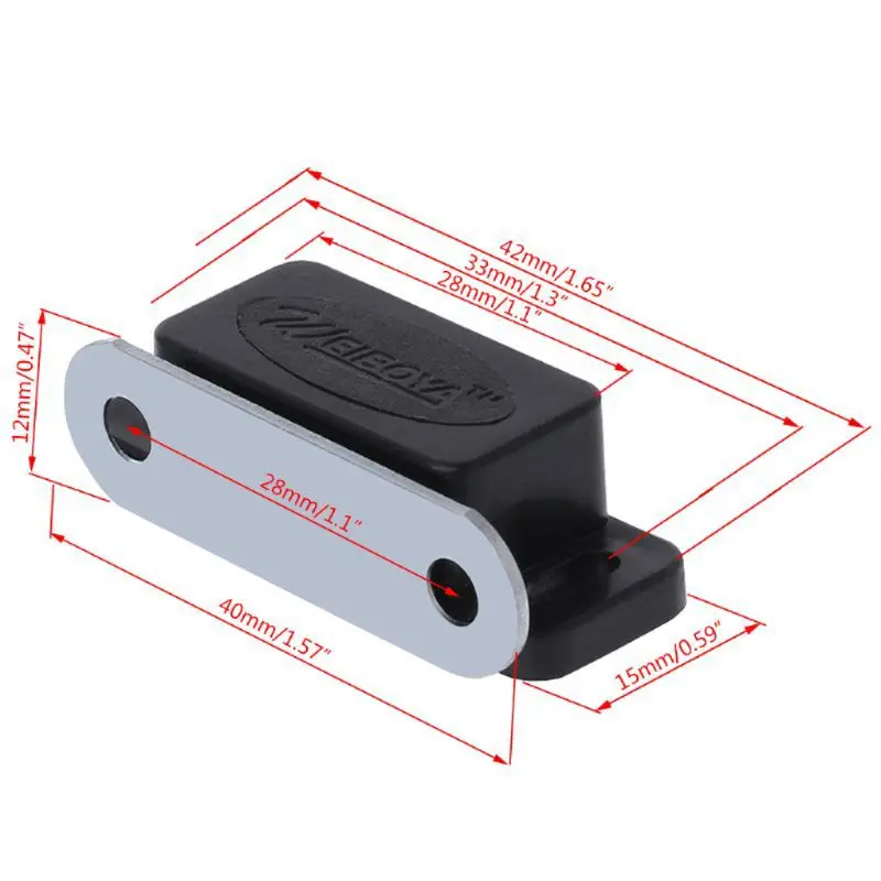 10 шт. мини пластиковый шкаф Магнитный Замок Защелка двери затвор мебель для дома