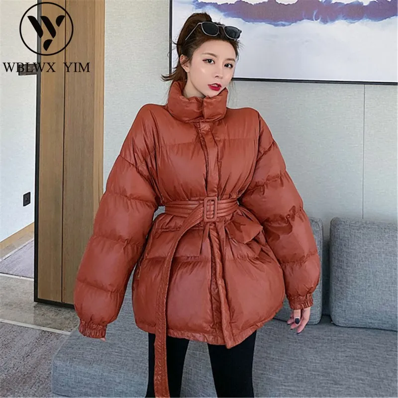 Толстые теплые с высоким плотно облегающим шею воротником Женская парка 2020 новые