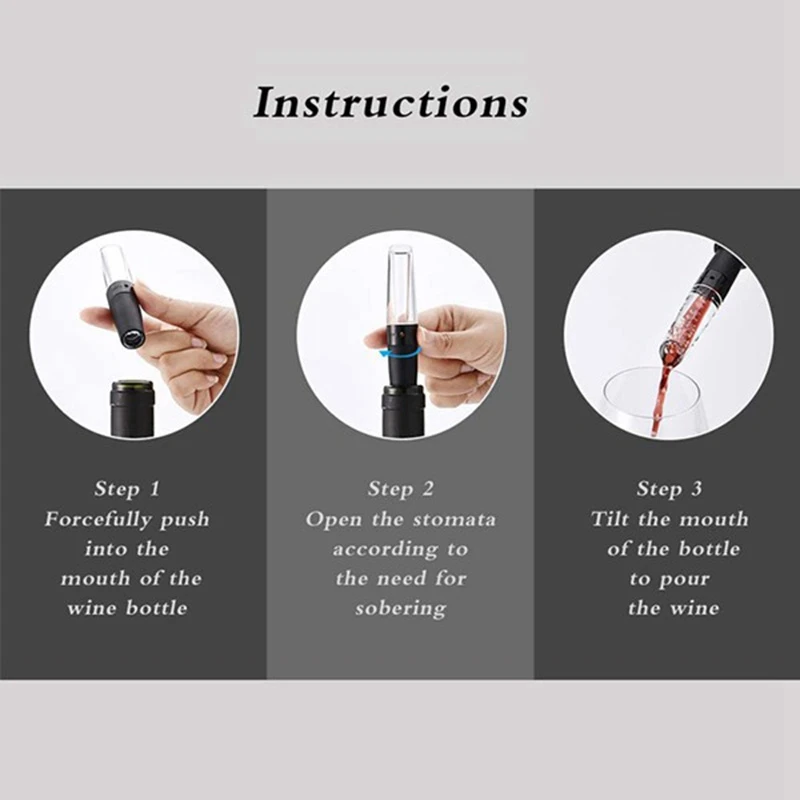 

Wine Opener Set,Wine Bottle Corkscrew with Foil Cutter Aerator Pourer and Vacuum Seal Stopper Reusable Wine Accessories
