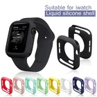 Чехол карамельного цвета из поликарбоната для apple watch series 6 SE 5 4 3 2 1, устойчивый к царапинам защитный чехол для iWatch, бампер, ультратонкая рамка 40 44 мм