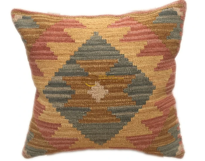 Подушка офисная вышивка прикроватная короткая плюшевая подушка для спинки