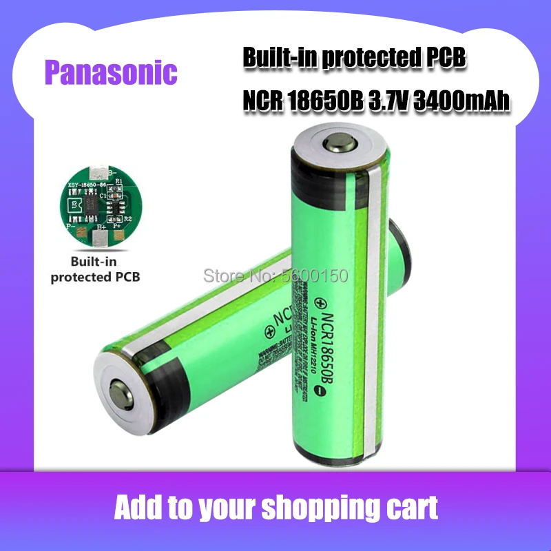 Новый защищенный оригинальный Panasonic 18650 NCR18650B 3 7 в 3400 мАч перезаряжаемые литий