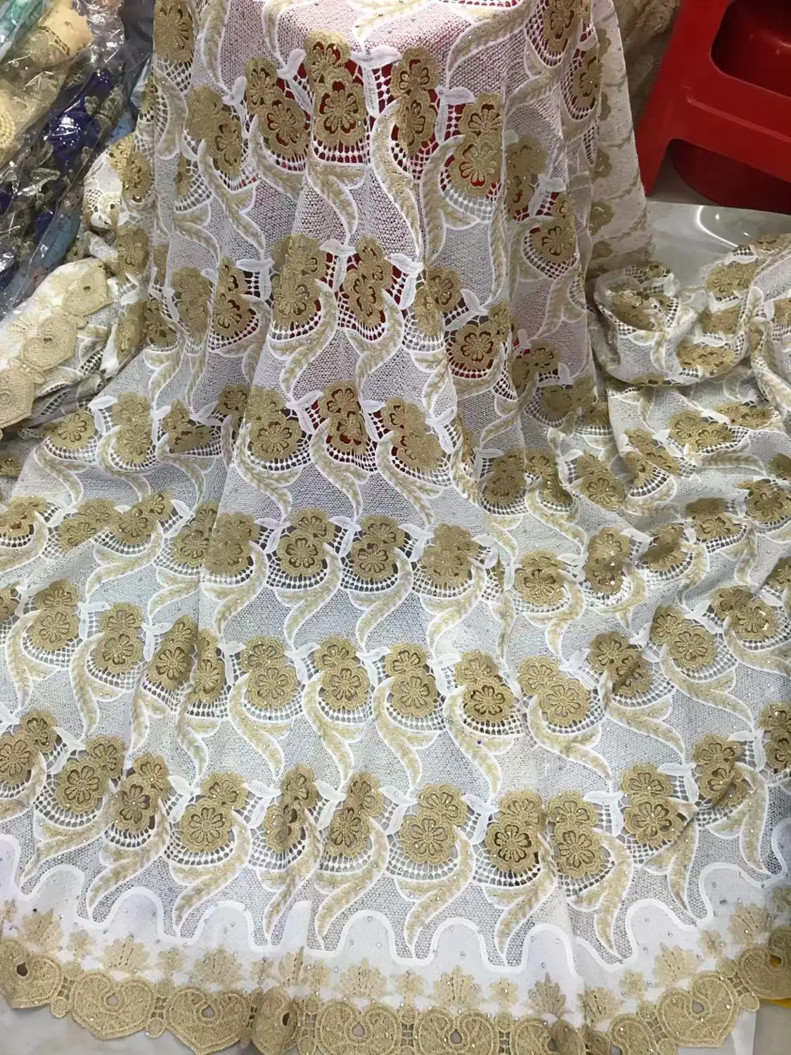 

2019 New Design African milk silk Cord Lace Guipure Lace Fabrics High Quality Latest BLACK Fashion African Lace Fabric NLY88