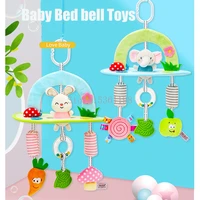 baby crib mobile rattle newborn musical educational toy for 0 12 months boy girl rotating carousel cots elephant rabbit bed bell