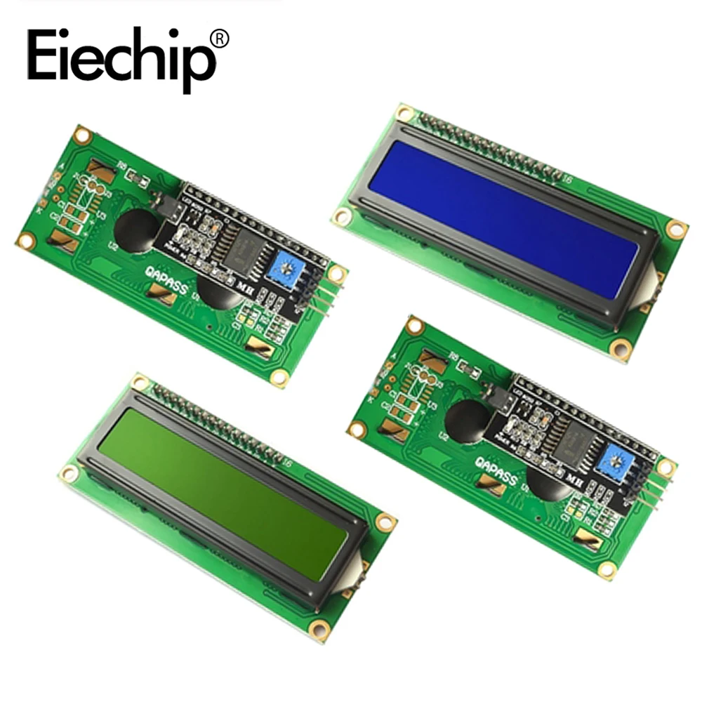 ЖК-модуль 16x2 IIC/I2C PCF8574 ЖК-экран 1602 2004 12864 ЖК-синий/зеленый экран с черной подсветкой