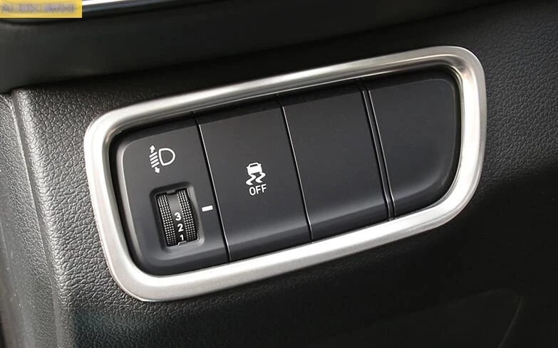 Автомобильные аксессуары для hyundai santa fe ix45 передняя фара кнопка переключения лампы литья крышка комплект отделка
