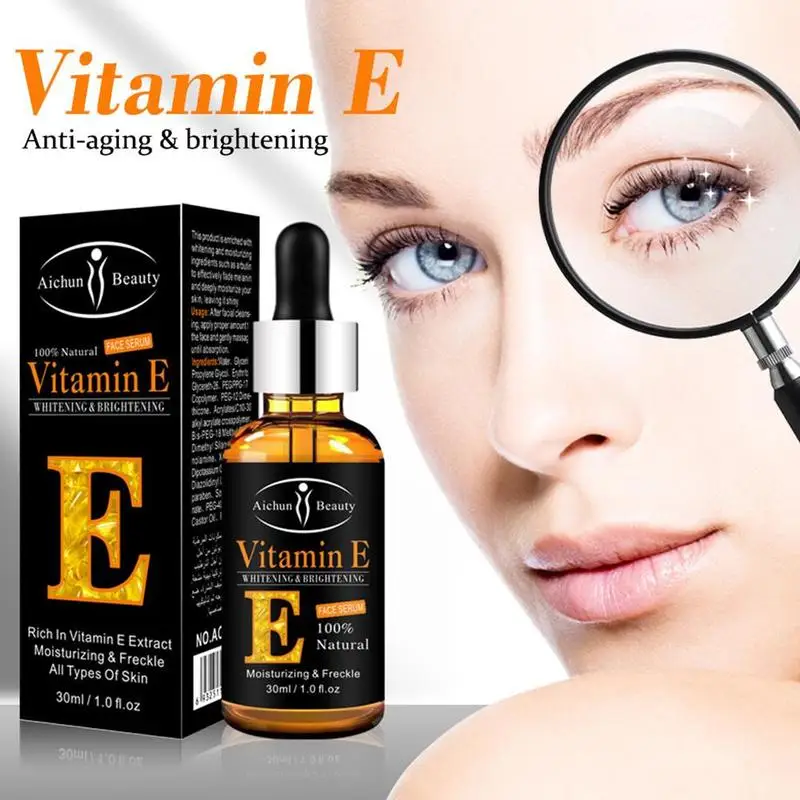 

Lighten Eyes Fine Lines Under Eye Bags Vitamin E Essence Fade Circles Makeup Whitening Liquid Dark Anti Acne U2T0