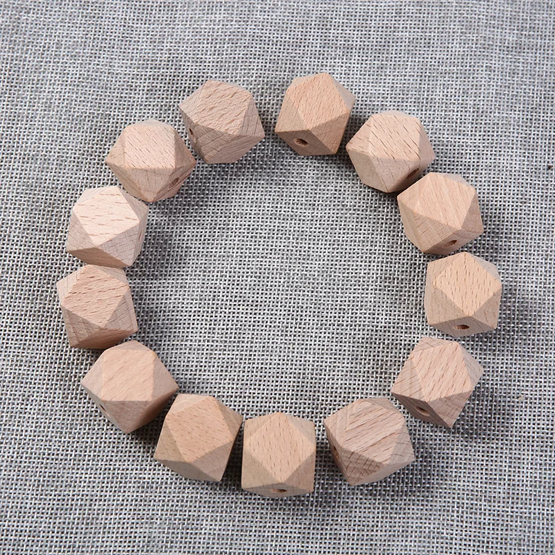 Cuentas de bolas de olmo hechas a mano, abalorios molares para beb&eacute;, accesorios de joyer&iacute;a DIY, Material de cuentas-2