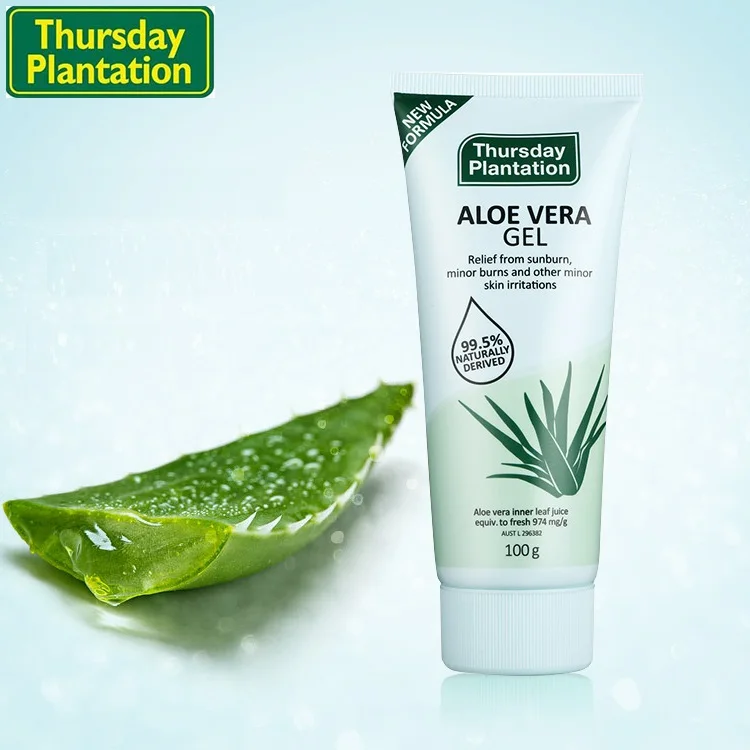 Четверг Aloe Vera Gel 100 г натуральный увлажняющий крем уход для небольших солнечных