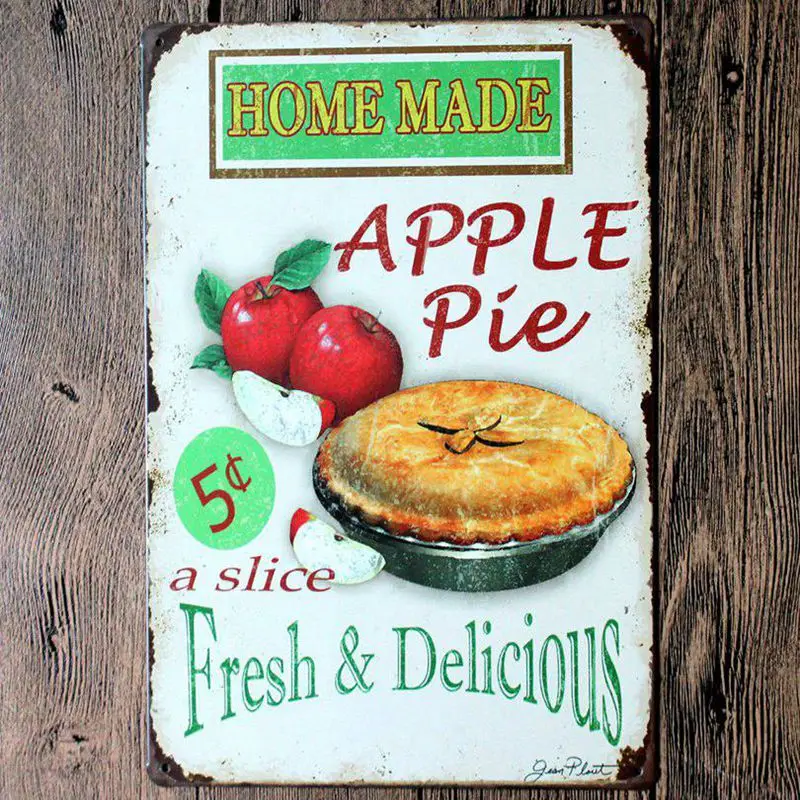 

Tin Signs Metal Wall Plaque Pub Restaurant Kitchen Home Decor Vintage Art Poster Iron Farmhouse Decor
