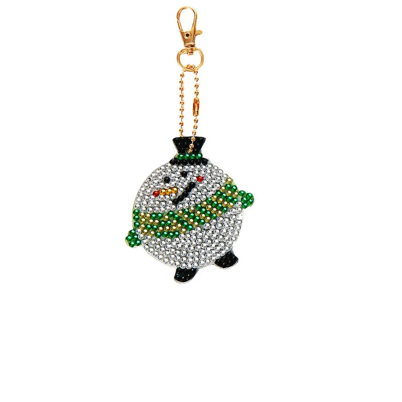 4 шт. Diy алмазная живопись крест Стич брелок Рождество полная специальная форма