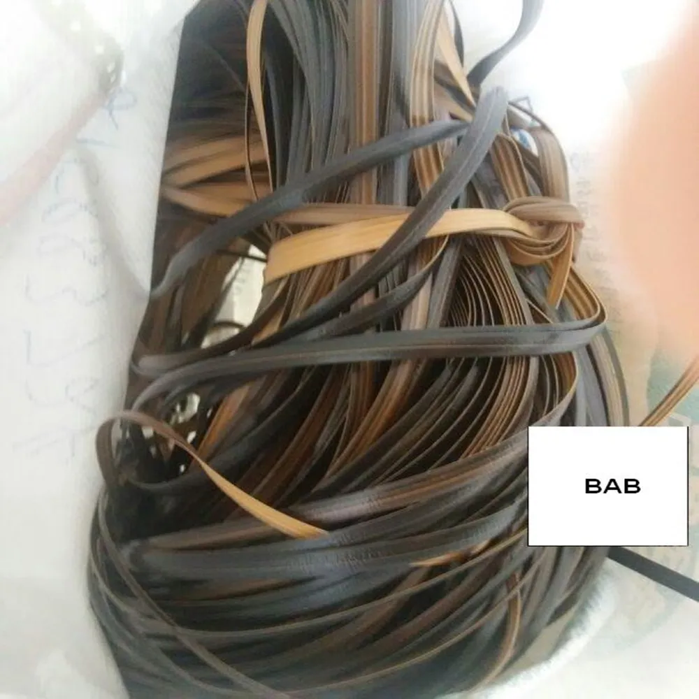 Плоский синтетический ротанговый переплетенный материал градиент кофе