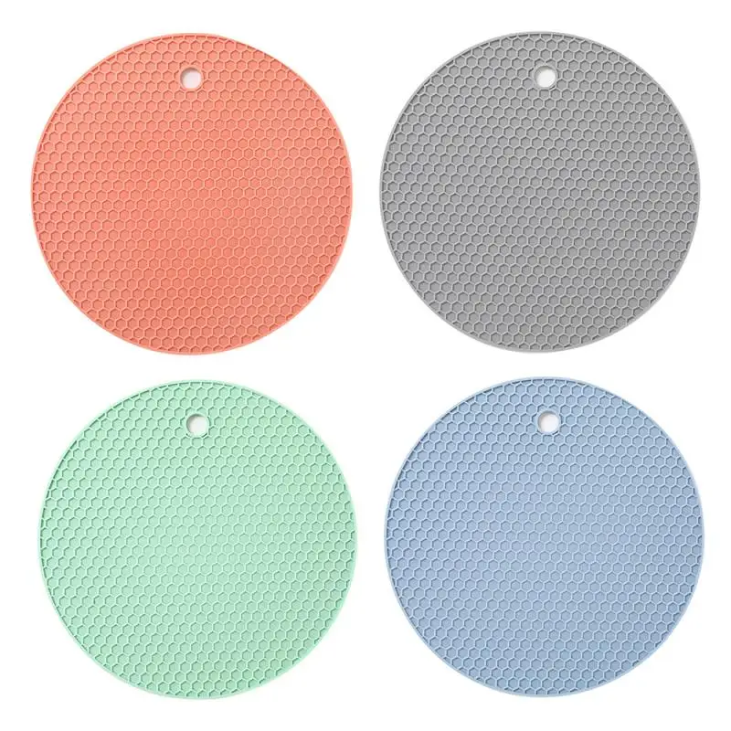 New 18 * 18cm Non-toxic Silicone Non-slip Coaster Durable Anti-scald Placemat Cup Insulation Mat Household Goods Table Decor | Дом и сад