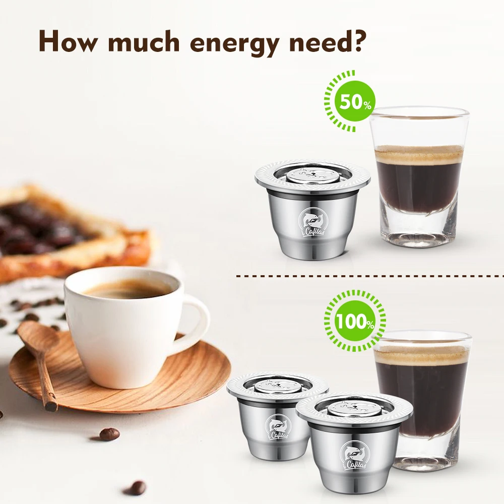 ICafilasFor Nespresso многоразовая капсула 2 в 1 Crema эспрессо Nespresso|Фильтры для кофе| |