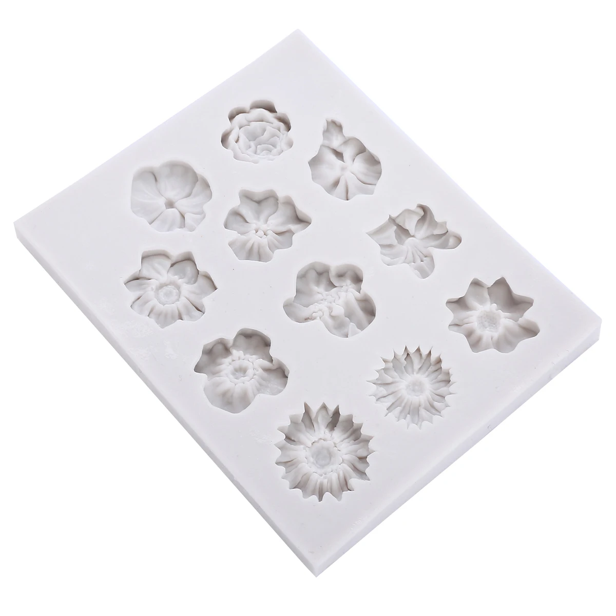 Силиконовая Цветочная помадная форма с 11 отверстиями цветочная сделай сам для