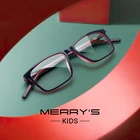 Детские очки merry's с защитой от сисветильник света, квадратные компьютерные очки для мальчиков, ацетатная оправа для очков S7780FLG