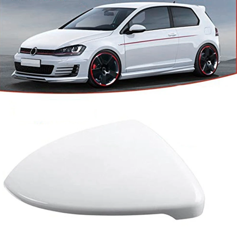 Для Golf MK7 7 GTI TSI 2014 2015 2016 17 2018 передняя правая белая крышка зеркала заднего вида