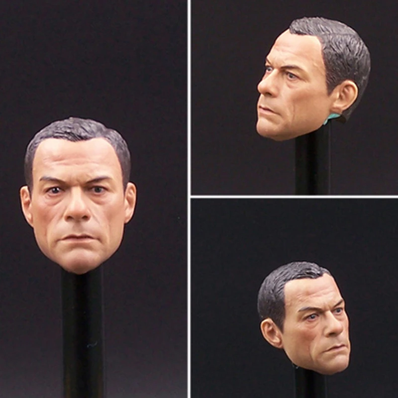 1/6 Scale Head Sculpt jean-claude van damme Kung Fu Star Head Carving For 12 Inches Action Figure Body  DIY