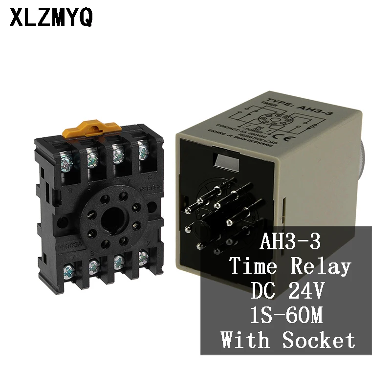 

AH3-3 реле времени задержки AC/DC 24 1S/6S/10S/30S/60S/6M/10M/30M/60M с реле задержки времени