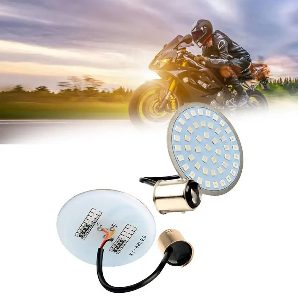 Световой сигнал поворота для мотоцикла янтарный светодиодный указатель с 1156