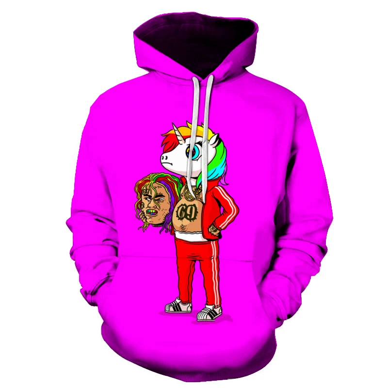 

Fashion Gooba 6ix9ine men's Hoodies 3d Print Autumn Winter Sweatshirt Men hip-hop Clothes Rapper Casual Hoodie Oversized Hoody