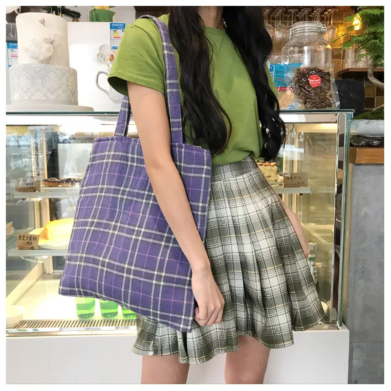 Youda модная женская сумка в клетку большая вместительность Студенческая простая