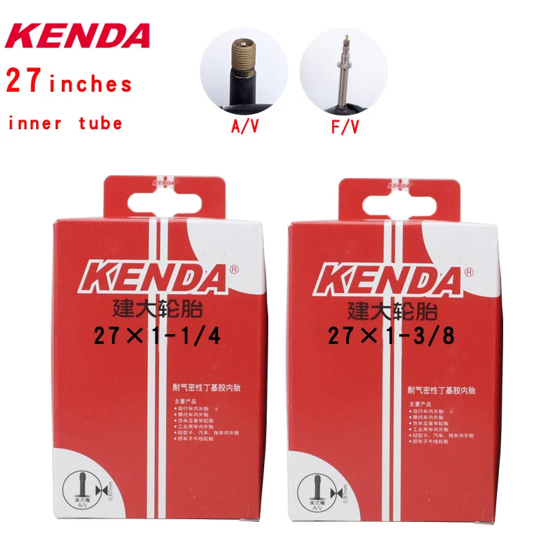 Внутренняя трубка KENDA 27*1 1/4 1 3/8 27 5*1 5 75 9 2 125 горный велосипед A/V F/V дюйма