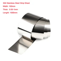 304 stainless steel strip sheet foil width 100mm x thick 0 05 1mm x lenght 1000mm anti corrosion high temperature diy material