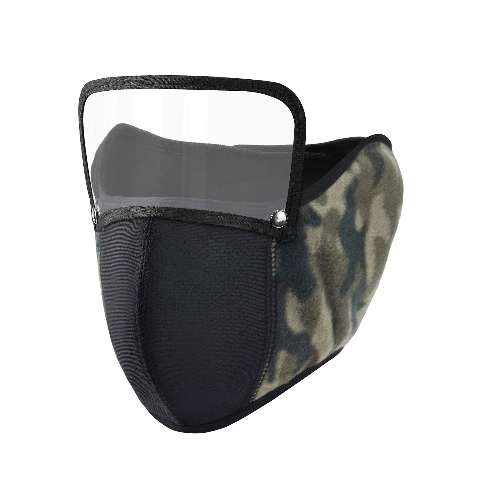 

2020 Winter Warm Breathable Mouth Cover Ear Protectors Half Face Mask with Shield Removable goggles Windproof and dustproof K5