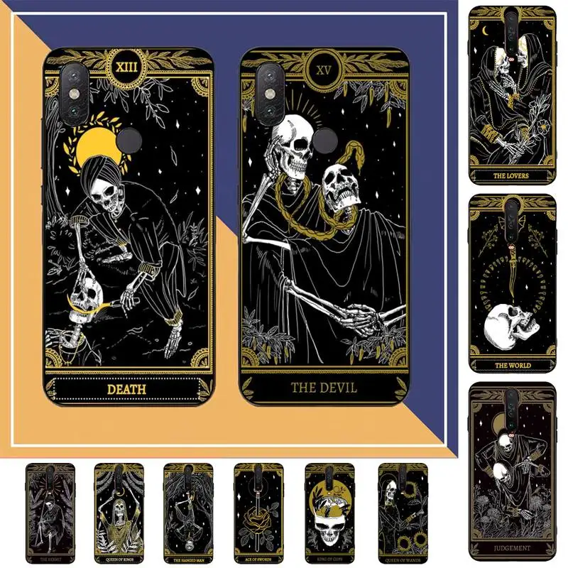 

Death Tarot Phone Case for Redmi Note 8 7 9 4 6 pro max T X 5A 3 10 lite pro