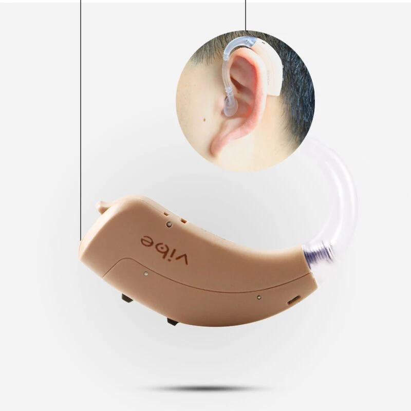 Продажа оптом Прямая доставка BTE звуковой слуховой аппарат супер Мощность 4