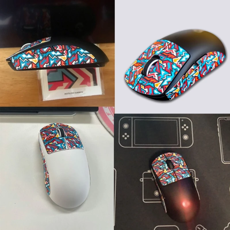 

Hotline Games Mouse Skates Side Stickers Sweat Resistant Pads Anti-slip Grip Tape For logitech G Pro X Superlight Mouse