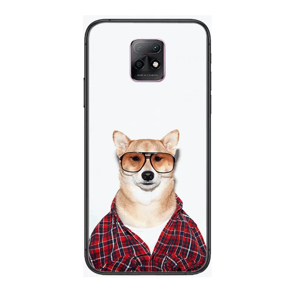 

Dog fashion creative personality boys Phone Case For XiaoMi Redmi 10X 9 8 7 6 5 A Pro S2 K20 T 5G Y1 Anime Black Cover Silicone