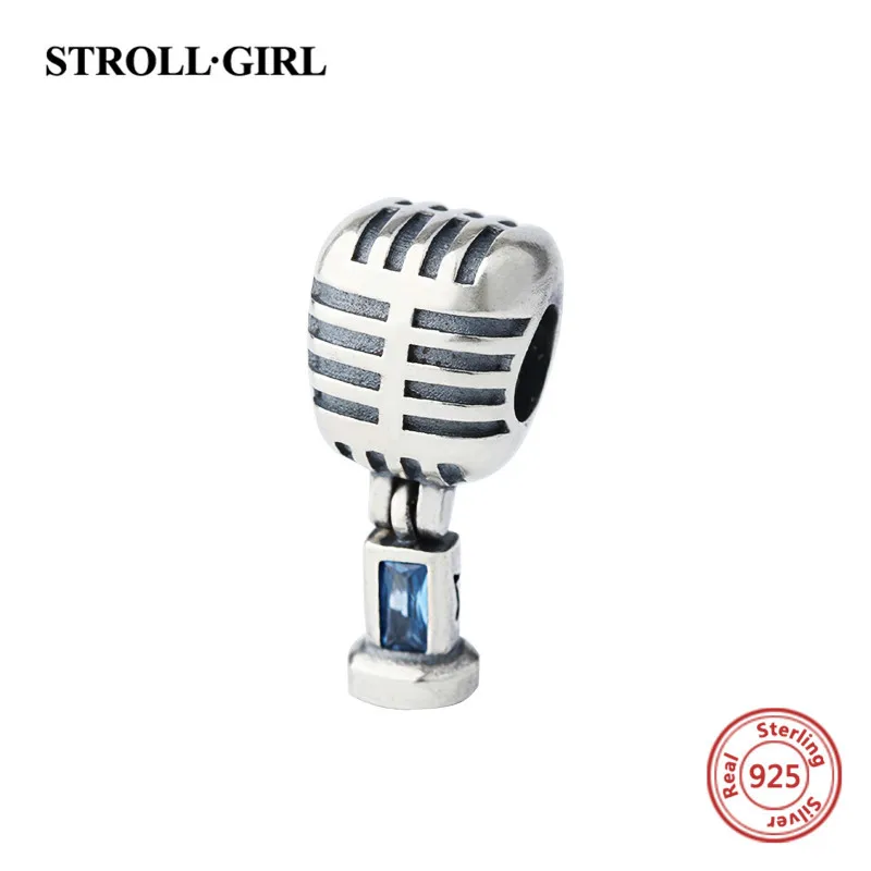Подходит для аутентичный европейский стиль Браслеты Подвески Микрофон
