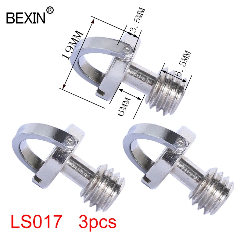 Винт для камеры 3/8 быстроразъемный винт dslr Крепление камеры щелевой круглый Винт для штатива монопода шаровая Головка БЫСТРОРАЗЪЕМНАЯ пластина - Цвет: 3pcs  LS017