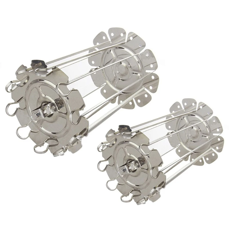 

Stainless Steel Grilled Cage BBQ Roaster Barbecue Kebab Maker Meat Skewer Machine BBQ Grill Kitchen Air Fryer