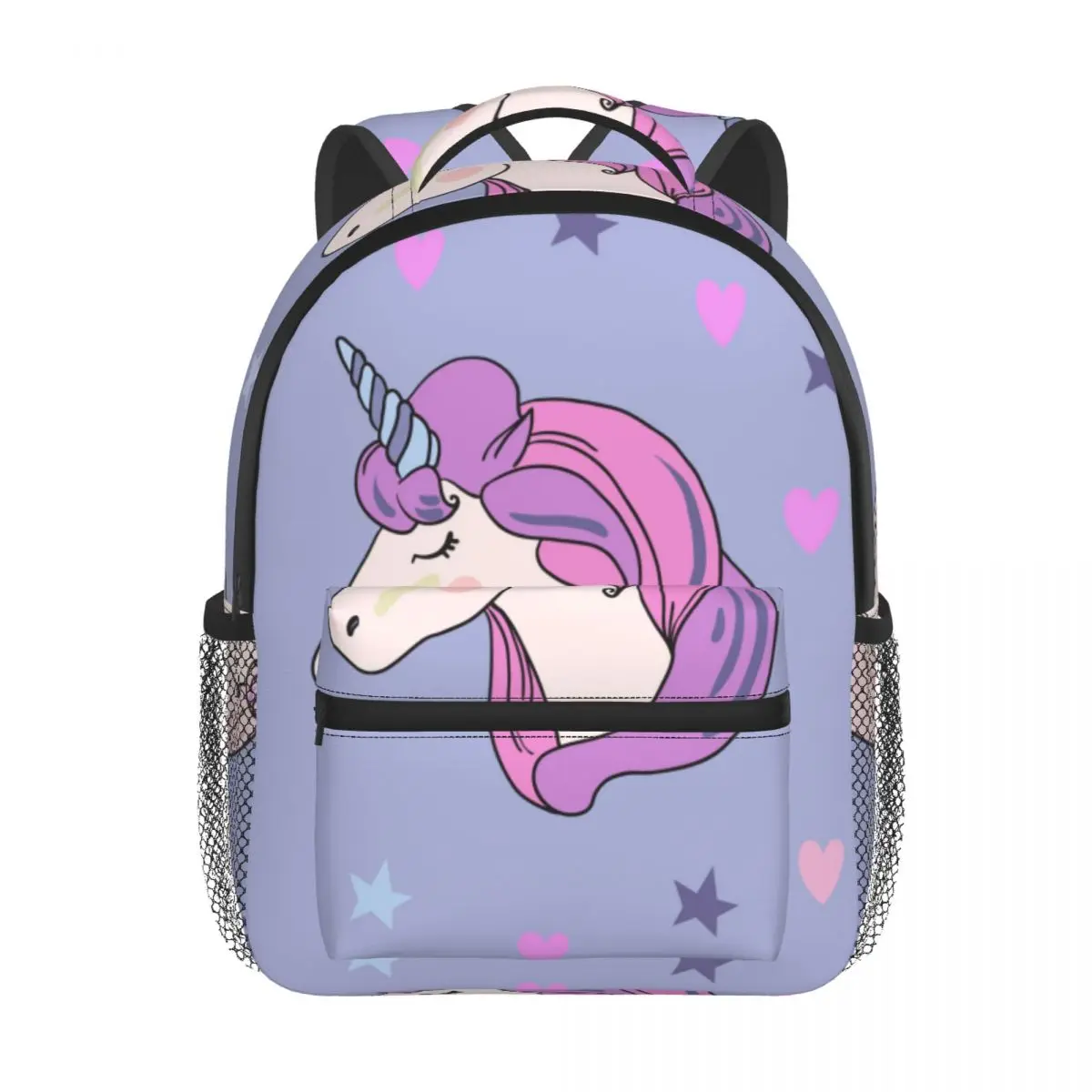 Children Bag Galaxy Fantasy Pink Unicorns Kids Bag Kindergarten Preschool Backpack for Boys Girls 3-4-6 Years Old