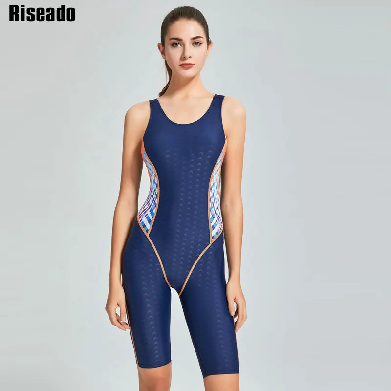 Riseado, спортивный Цельный купальник,, тренировочная одежда для плавания, для женщин, конкурентная одежда для плавания, для мальчиков, для плавания, костюмы для женщин - Цвет: C0793
