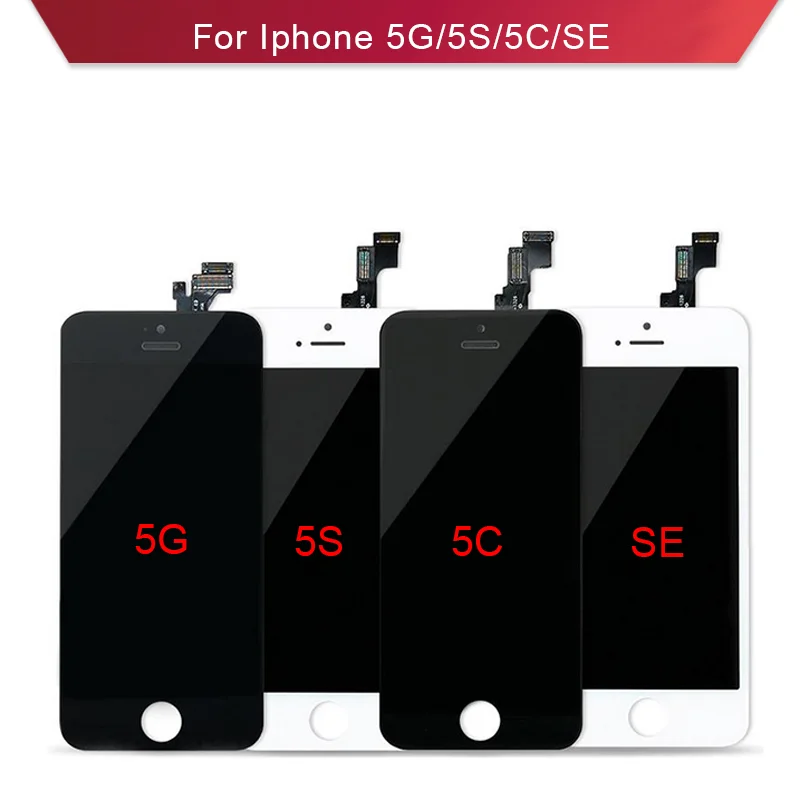 Для Iphone 5 5G 5C 5S ЖК дисплей в сборе экран комплекте с заменой сенсорного