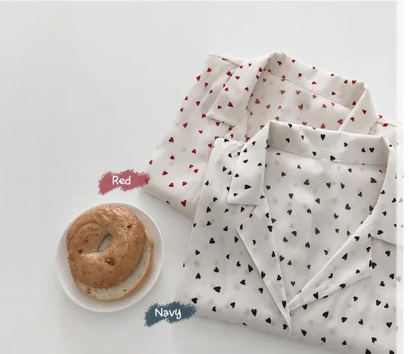 Новая летняя рубашка в красный горошек с коротким рукавом для девочек цветочные