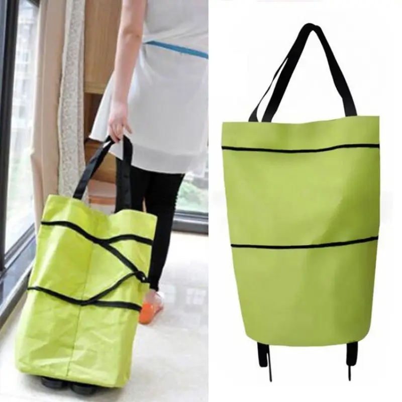 Портативная Складная Сумка на колесиках для покупок корзина из