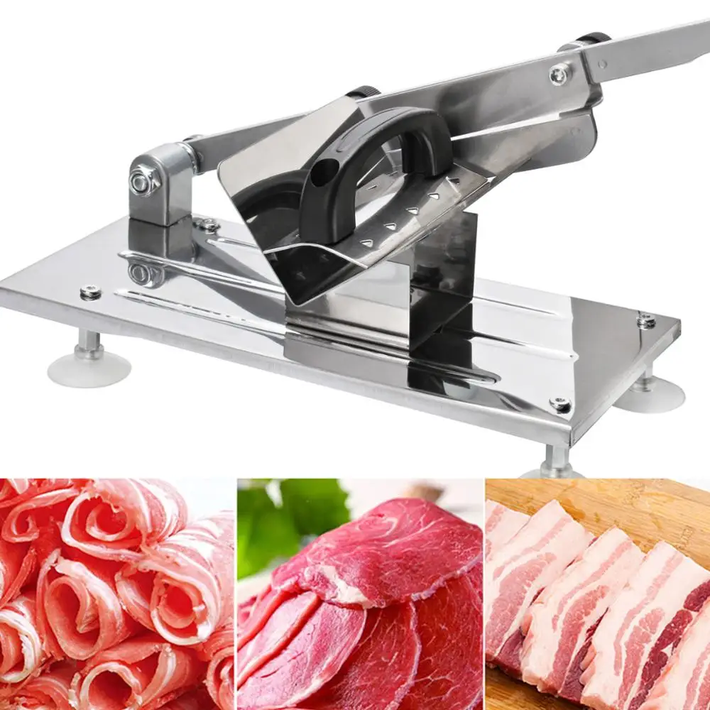 Household Lamb Slicer Meat Vegetable cutter manual For Home Kitchen Tools Roll Machine Gadgets | Дом и сад