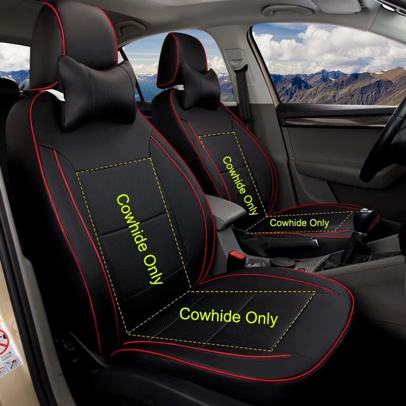 Чехлы для сидений из натуральной кожи AUSFTORER автомобильные чехлы Ford Focus 2 3 MK2