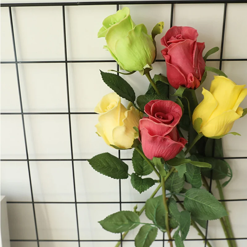 1 шт. искусственные розы ветки цветок домашний стол орнамент сделай сам украшение